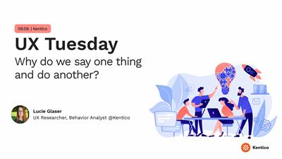UX Tuesday (Brno): Why do we say one thing and do another? 