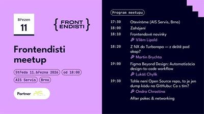 Brno: Březnový meetup 2026 | Frontendisti.cz